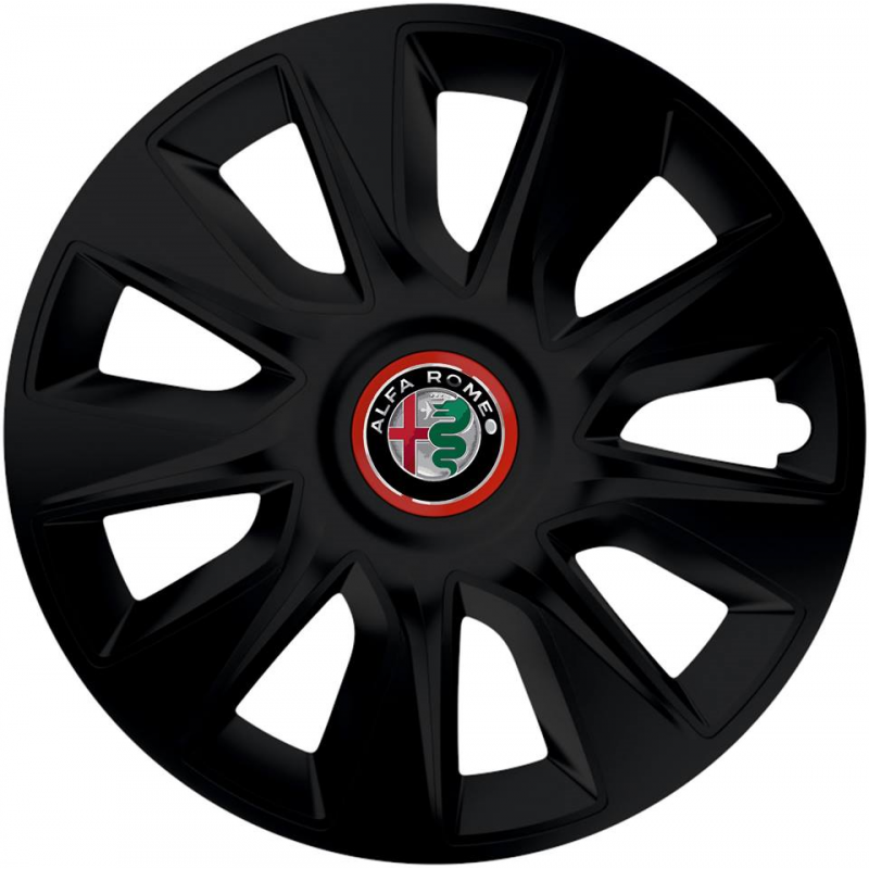 PUKLICE PRE ALFA ROMEO 15" STRATOS RR Black 4ks